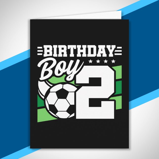 Soccer Birthday - 2 Year Old Boy - 2nd Birthday Card (Creator Uploaded)