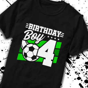 Soccer Birthday - 4 Year Old Boy - 4th Birthday T-Shirt