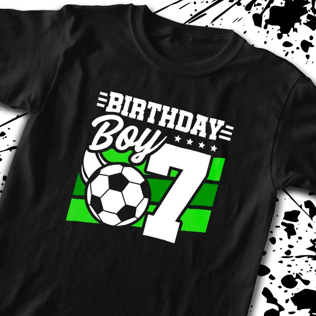 Soccer Birthday - 7 Year Old Boy - 7th Birthday T-Shirt (Creator Uploaded)