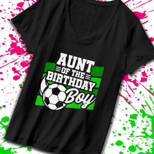 Soccer Birthday Aunt - Boys Soccer Birthday T-Shirt