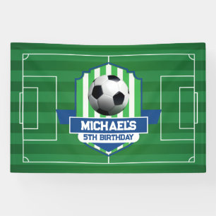 Soccer Birthday banner backdrop