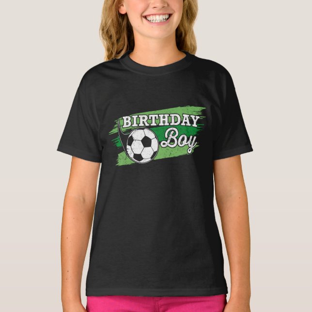 Soccer Birthday Boy Soccer Birthday Party T-Shirt (Front)