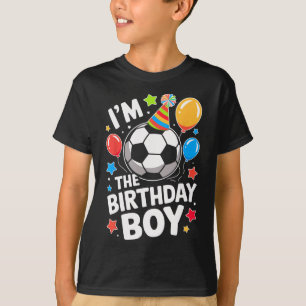 Soccer Birthday Boy Sports Theme Bday Party Costum T-Shirt