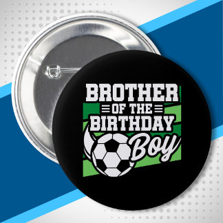Soccer Birthday Brother - Boys Soccer Birthday 6 Cm Round Badge