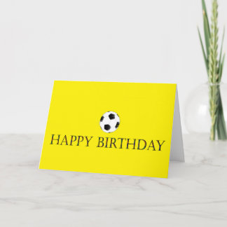 Soccer Birthday Card