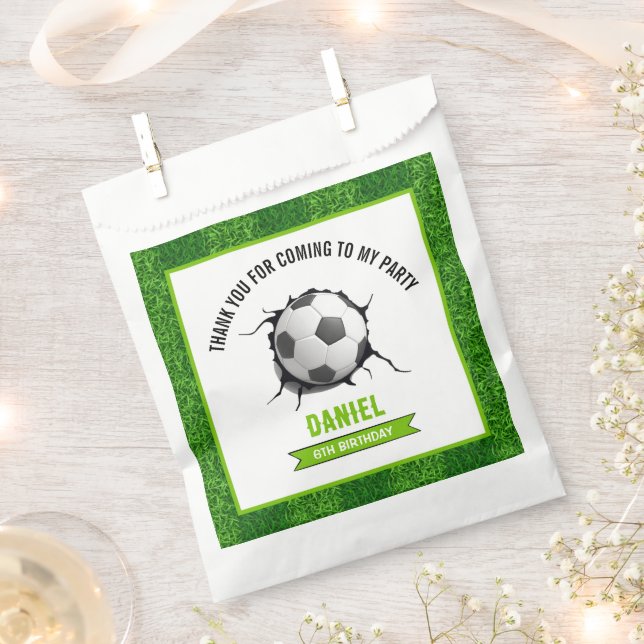 Soccer Birthday Favour Bags (Clipped)