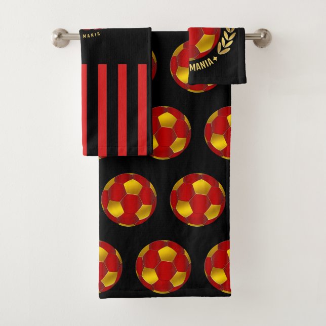 soccer birthday gifts bath towel set (Insitu)