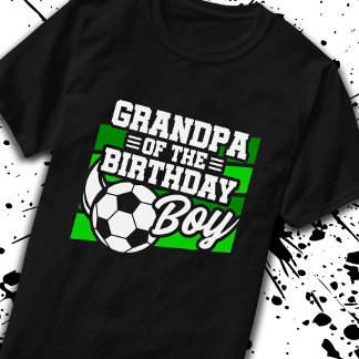 Soccer Birthday Grandpa - Boys Soccer Birthday T-Shirt