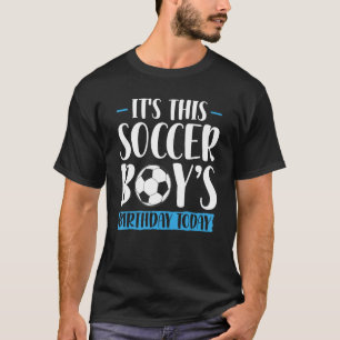 Soccer Birthday Graphic Boys Men Kids Soccer 3 T-Shirt