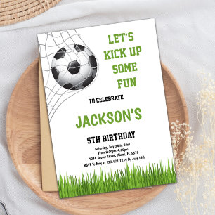 Soccer Birthday Invitation