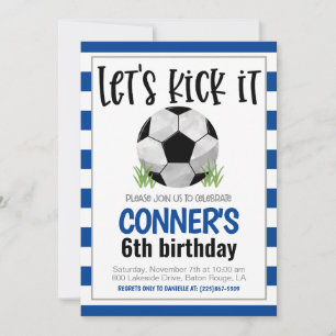 Soccer Birthday Invitation