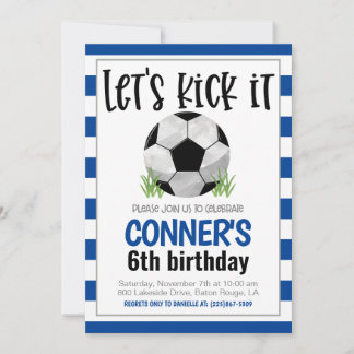 Soccer Birthday Invitation