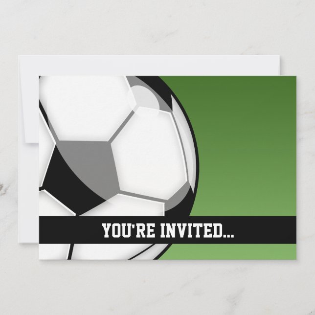 Soccer Birthday Invitation (Front)