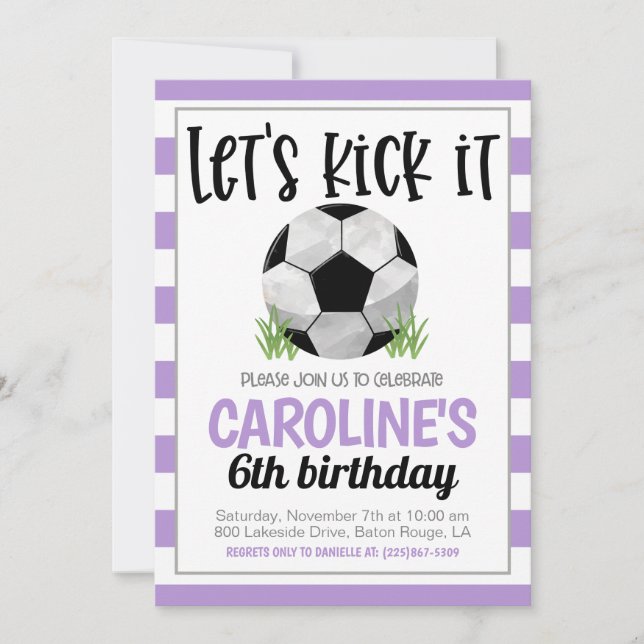 Soccer Birthday Invitation (Front)