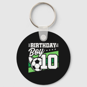 Soccer Birthday Party - 10 Year Old Boy - 10th Bir Key Ring