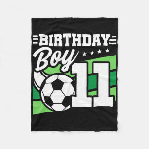 Soccer Birthday Party - 11 Year Old Boy - 11th Bir Fleece Blanket