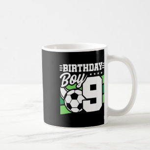 Soccer Birthday Party - 9 Year Old Boy - 9th Birth Coffee Mug