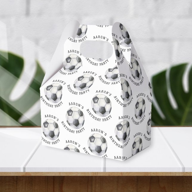Soccer Birthday Party Favour Box (Creator Uploaded)
