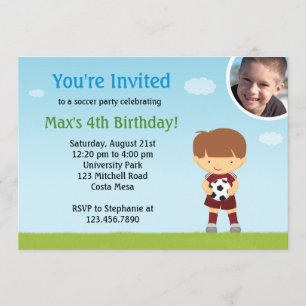Soccer Birthday Party Invitation