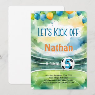 Soccer Birthday Party Invitation