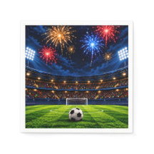 Soccer Birthday Party Paper Napkins