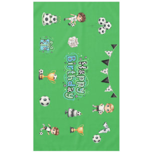 Soccer Birthday Tablecloth  Boys Party Table Decor