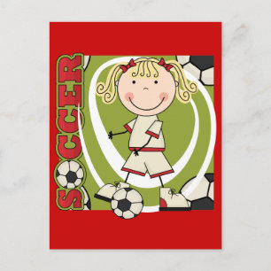 SOCCER - Blonde Girl T-shirts and Gifts Postcard