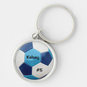 Soccer Blues Keyring