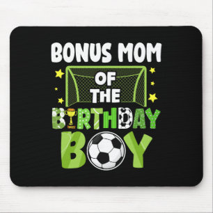 Soccer Bonus Mum Birthday Boy Party Soccer Family  Mouse Pad