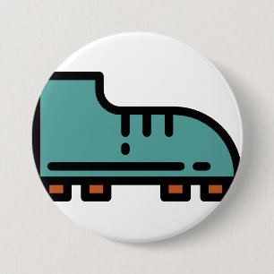 soccer-boots 7.5 cm round badge