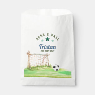 Soccer “Born Two Ball” Second Birthday Favour Bags