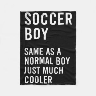 Soccer Boy Definition Funny Fleece Blanket