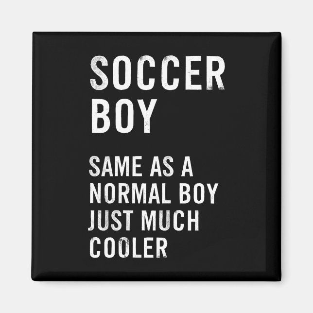 Soccer Boy Definition Funny  Magnet (Front)