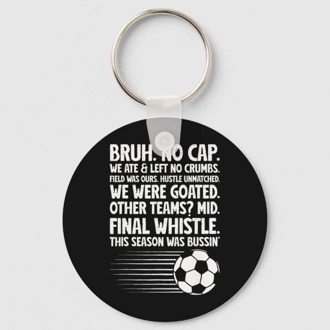 Soccer Boy Funny Soccer Kids  Key Ring (Front)
