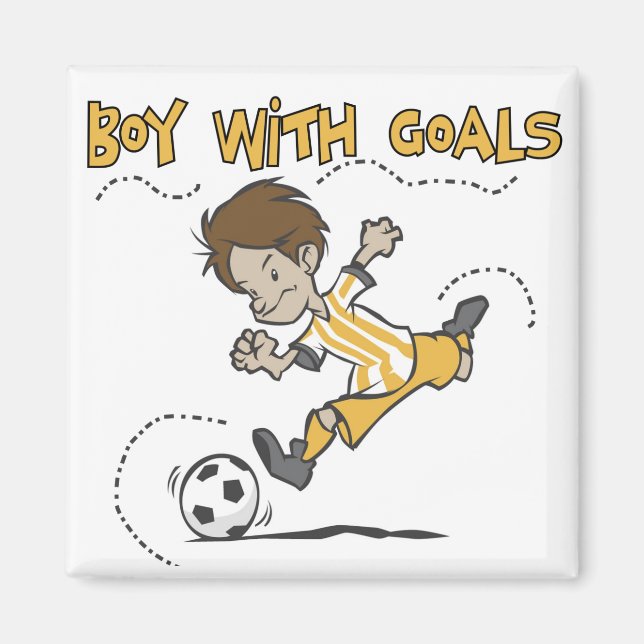 Soccer - Boy With Goals Tshirts and GIfts Magnet (Front)