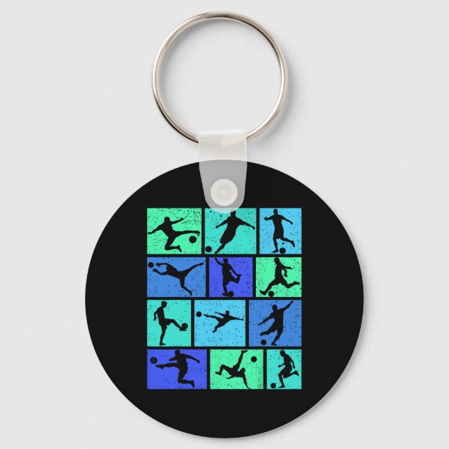 Soccer Boys Kids Men _2  Key Ring (Front)