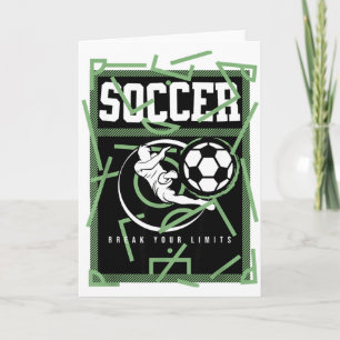 Soccer Break Your Limits Attitude T Shirt  Card