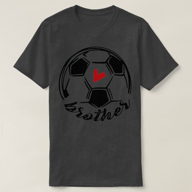 Soccer Brother Funny Soccer Fathers Day  T-Shirt (Design Front)