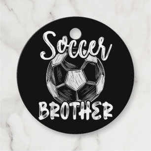 Soccer Brother Men Family Matching Team Player Soc Favour Tags