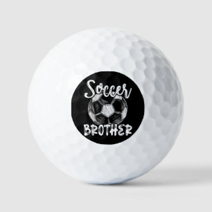 Soccer Brother Men Family Matching Team Player Soc Golf Balls