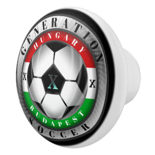 Soccer Budapest Hungary Generation X Ceramic Knob