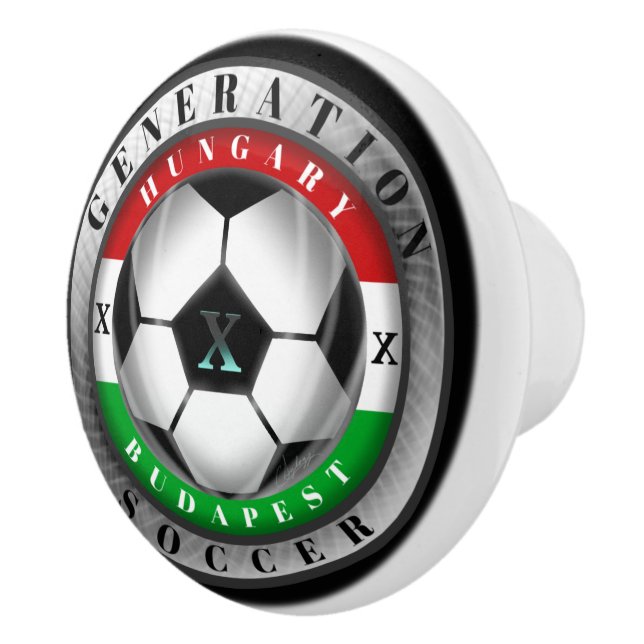 Soccer Budapest Hungary Generation X Ceramic Knob (Right)