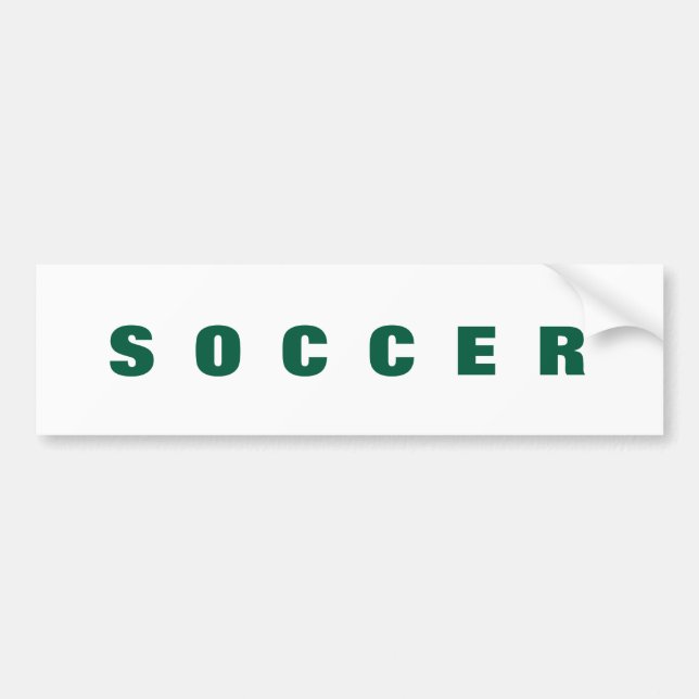 Soccer bumper sticker (Front)