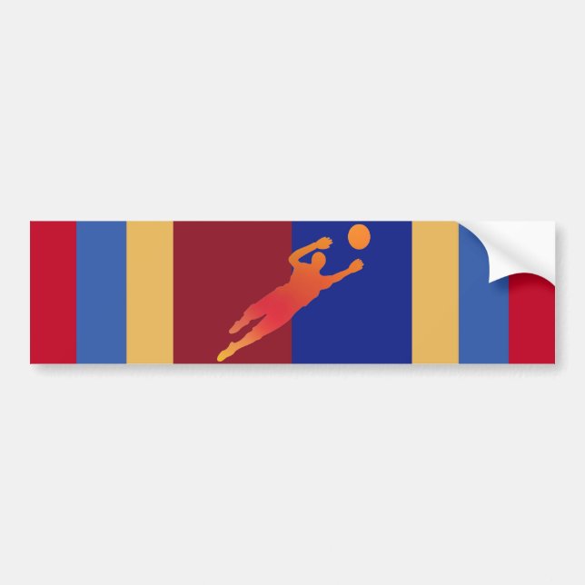 Soccer Bumpersticker Bumper Sticker (Front)