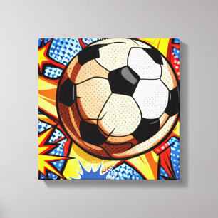 Soccer Burst Canvas Print