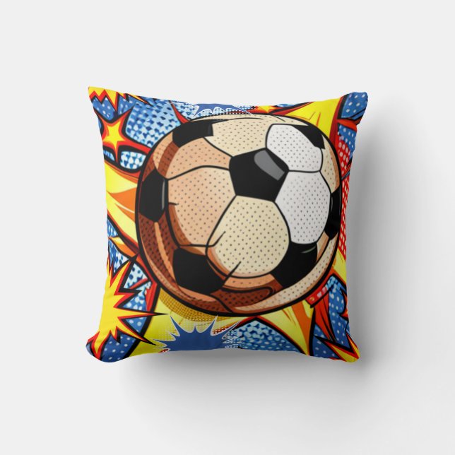 Soccer Burst Cushion (Front)