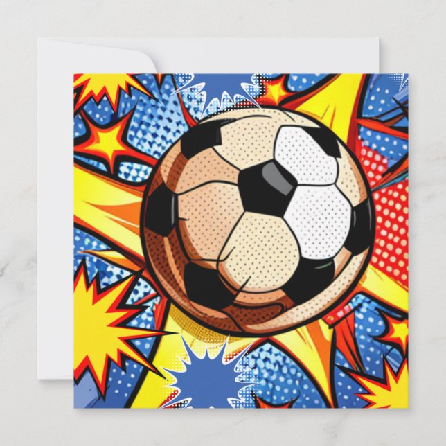 Soccer Burst Holiday Card (Front)