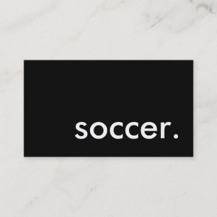 soccer. business card