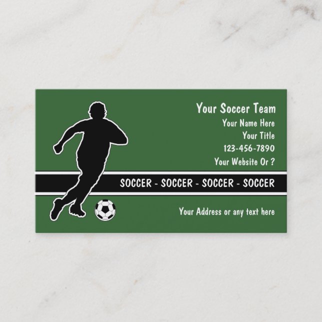 Soccer Business Cards (Front)
