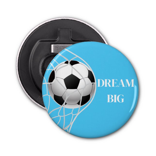 Soccer Button Bottle Opener (Front)
